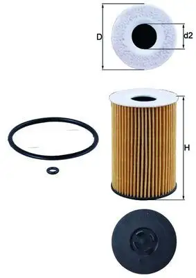 MAHLE OX787D Yağ Filtresi