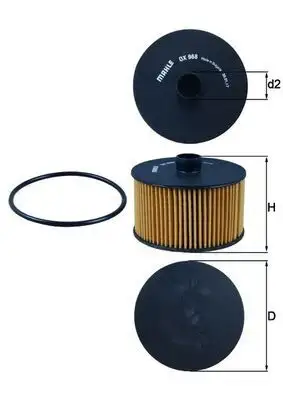 MAHLE OX968D Yağ Filtresi