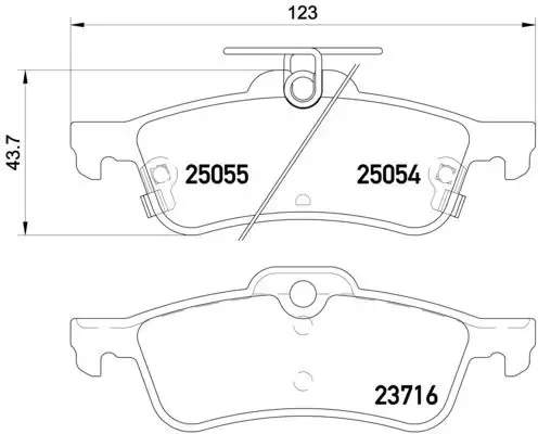 BREMBO P28070 Arka Fren Balatası