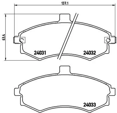 BREMBO P30020 Ön Fren Balatası