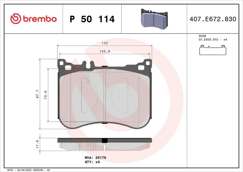 BREMBO P50114 Ön Fren Balatası