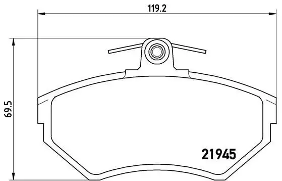 BREMBO P85032 Ön Fren Balatası
