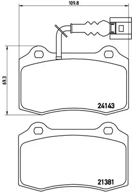 BREMBO P85104 Ön Fren Balatası 1ML698151