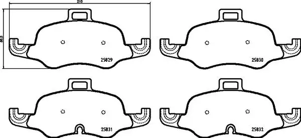 BREMBO P85160X Ön Fren Balatası