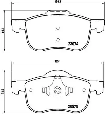 BREMBO P86016 Ön Fren Balatası
