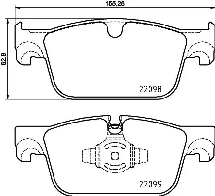 BREMBO P86028 Ön Fren Balatası