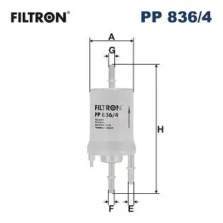 FILTRON PP836/4 Yakıt Filtresi 6Q0201051C