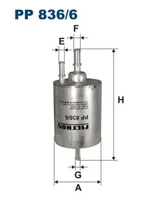 FILTRON PP836/6 Yakıt Filtresi 4F0201511E