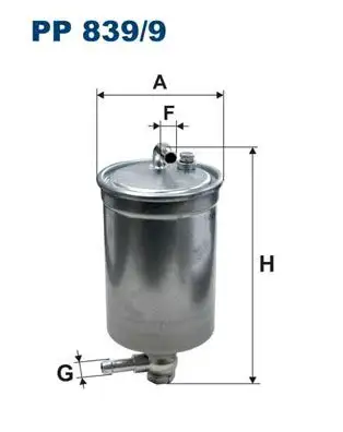 FILTRON PP839/9 Yakıt Filtresi 8E0127401C