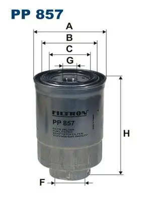 FILTRON PP857 Yakıt Filtresi