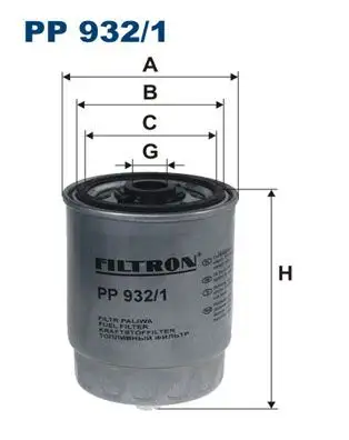 FILTRON PP932/1 Yakıt Filtresi 8624522