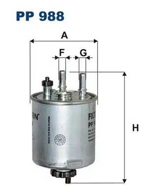 FILTRON PP988 Yakıt Filtresi 8200638748