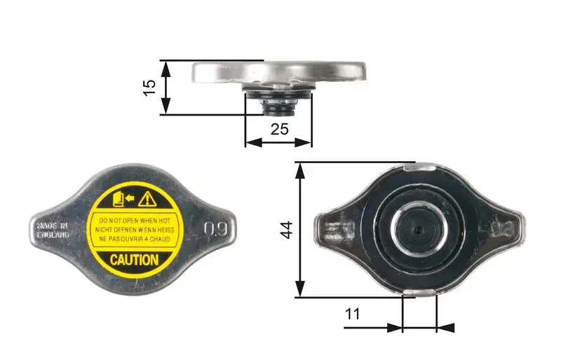 GATES RC127 Radyatör Kapağı