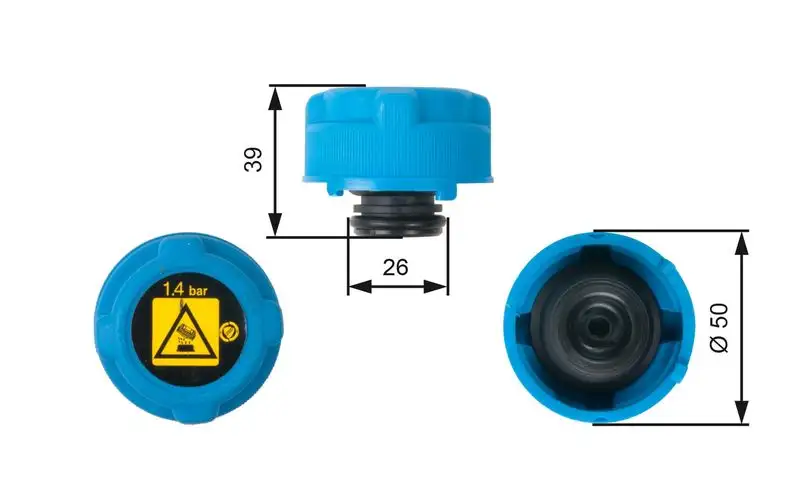 GATES RC216 Yedek Su Depo Kapağı