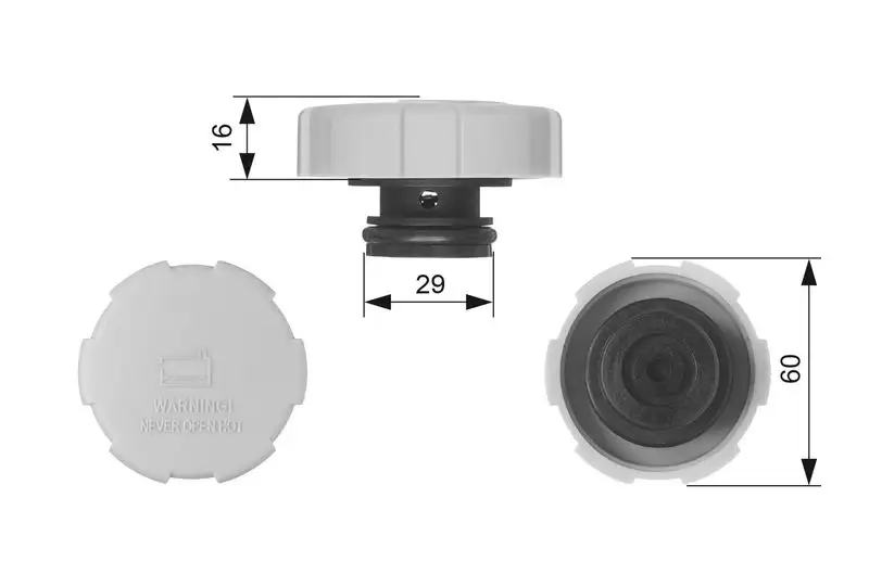 GATES RC231 Yedek Su Depo Kapağı