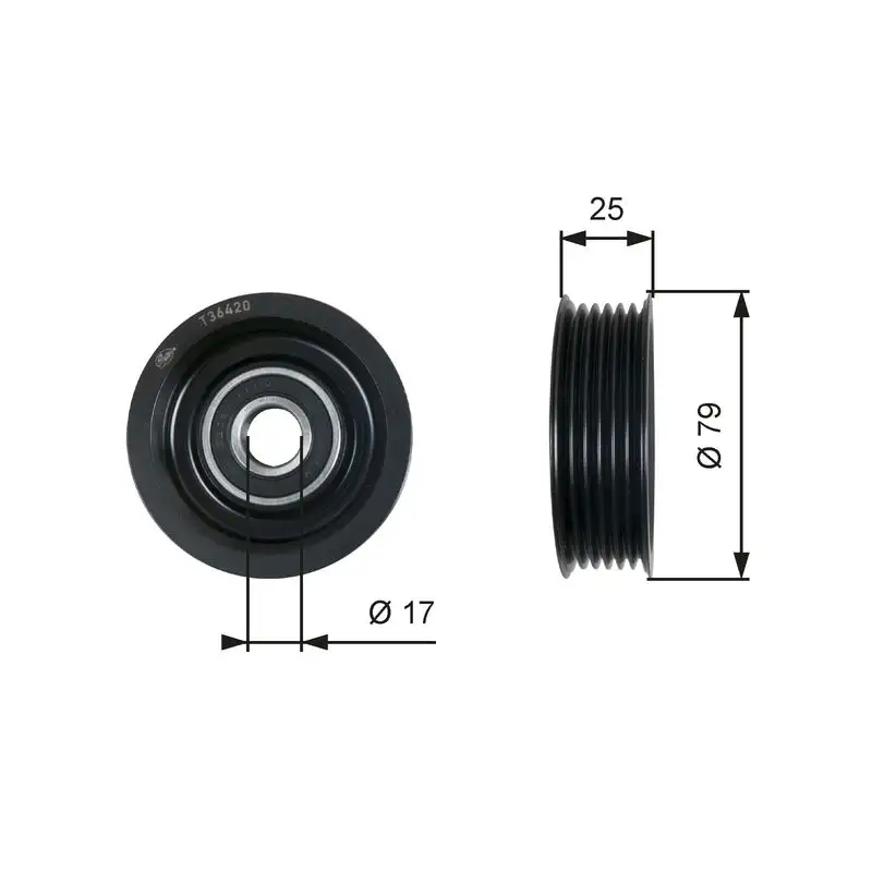 GATES T36420 Alternatör Gergi Rulmanı Z60115940