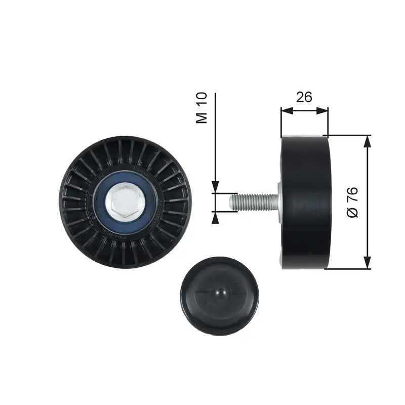 GATES T36485 Alternatör Gergi Rulmanı 03F145276