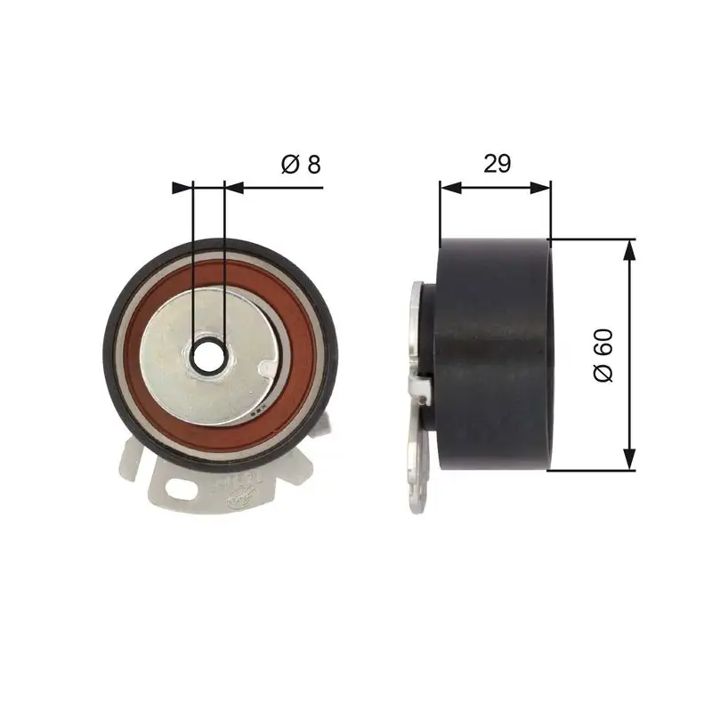 GATES T43068 Triger Gergi Rulmanı 46792898
