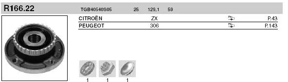 SNR TGB40540S05 Arka Poyra