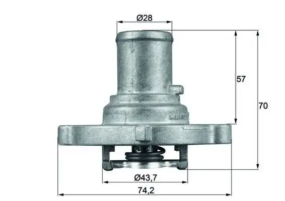 MAHLE TI12287D Termostat 46737644