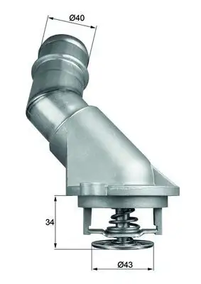 MAHLE TI21192D Termostat A6282030175