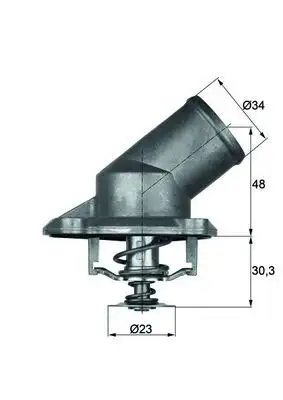 MAHLE TI22492 Termostat