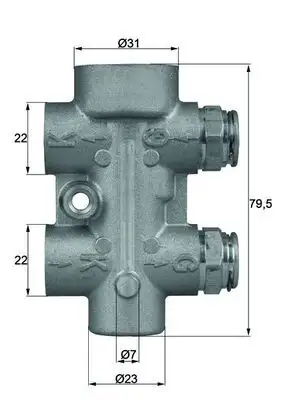 MAHLE TO880 Yağ Soğutucu Termostatı A1645010065