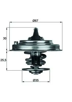 MAHLE TX3092D Termostat 078121113H