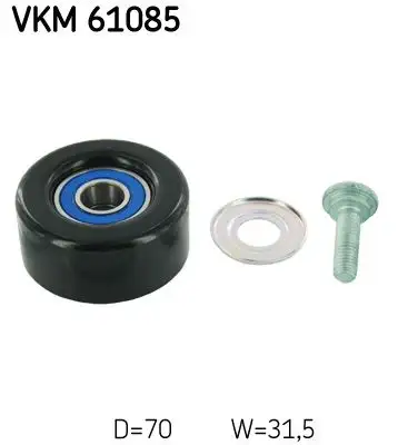 SKF VKM61085 Alternatör Gergi Rulmanı 1662028090